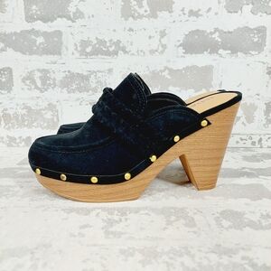 NEW INDIGO RD Daysie Studded Platform Clog In Black i787
